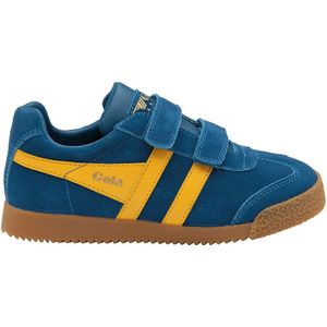 Leren sneakers met klittenband Harrier Strap GOLA. Leer materiaal. Maten 32. Blauw kleur