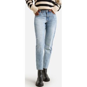 Rechte regular jeans VILA. Denim materiaal. Maten 36 (FR) - 34 (EU) - Lengte 30. Blauw kleur