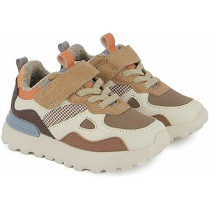 Sneakers Joggy Scratch SHOO POM. Polyester materiaal. Maten 28. Kastanje kleur