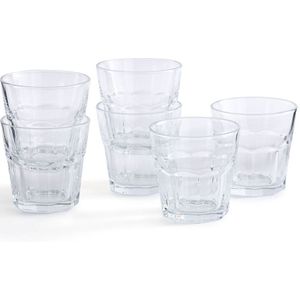 Set van 6 waterbekers in gefacetteerd glas , Faceta LA REDOUTE INTERIEURS. Glas materiaal. Maten één maat. Andere kleur