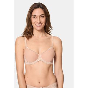 Omsluitende BH PLAYTEX. Polyester materiaal. Maten 105E FR - 90E EU. Beige kleur