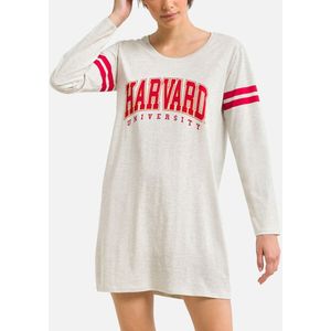 Big T-shirt met lange mouwen in katoen Harvard HARVARD. Katoen materiaal. Maten L. Beige kleur