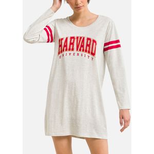 Big T-shirt met lange mouwen in katoen Harvard HARVARD. Katoen materiaal. Maten L. Beige kleur