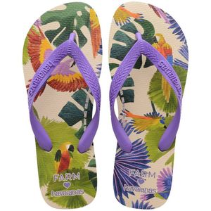 Slippers Farm Rio x Havaianas Rio Passaros HAVAIANAS. Plastic materiaal. Maten 33/34. Groen kleur