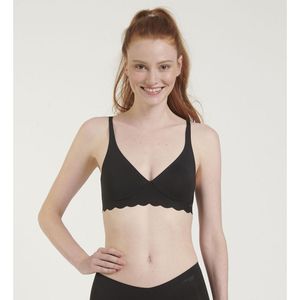 Bralette Zero Microfiber SLOGGI. Polyamide materiaal. Maten XS. Zwart kleur