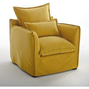Fauteuilhoes in katoen/linnen Odna LA REDOUTE INTERIEURS. Katoen materiaal. Maten één maat. Geel kleur