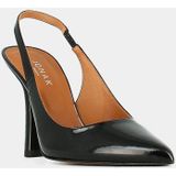 Pumps slingback in gelakt leer Dressy JONAK. Leer materiaal. Maten 39. Zwart kleur