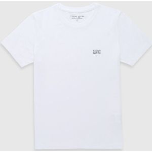 T-shirt met korte mouwen TEDDY SMITH. Katoen materiaal. Maten 12 jaar - 150 cm. Wit kleur