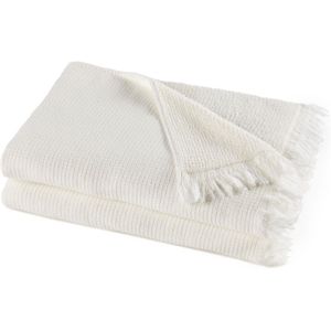 Set van 2 handdoeken in biologisch katoen/linnen, Nipaly