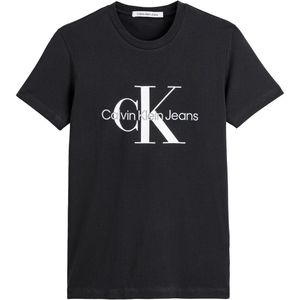 T-shirt ronde hals Core Monogram CALVIN KLEIN JEANS. Katoen materiaal. Maten L. Zwart kleur