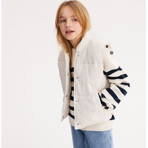 Mouwloze gewatteerde bodywarmer LA REDOUTE COLLECTIONS. Polyamide materiaal. Maten 9 jaar - 132 cm. Beige kleur