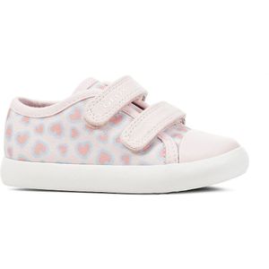 Ademende sneakers met klittenband Gisli GEOX. Polyester materiaal. Maten 27. Roze kleur