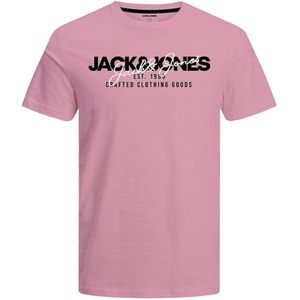 T-shirt met ronde hals JACK & JONES. Katoen materiaal. Maten M. Roze kleur