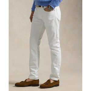 Slim jeans POLO RALPH LAUREN. Katoen materiaal. Maten Maat 36 (US) - Lengte 32. Wit kleur