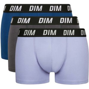 Set van 3 boxershorts Regul'Activ DIM. Katoen materiaal. Maten L. Blauw kleur