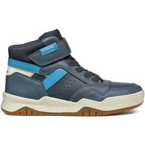 Ademende hoge sneakers Perth GEOX. Polyurethaan materiaal. Maten 38. Blauw kleur