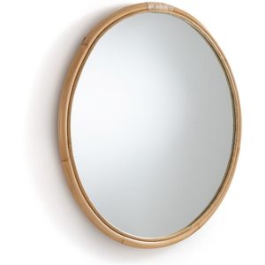 Ronde spiegel in rotan Ø90 cm, Nogu LA REDOUTE INTERIEURS. Rotan materiaal. Maten één maat. Beige kleur