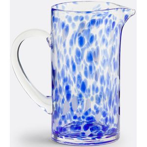 Karaf in gespikkeld glas, Dotio LA REDOUTE INTERIEURS. Glas materiaal. Maten één maat. Blauw kleur