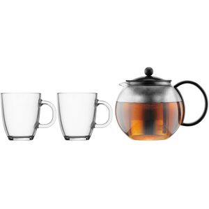 Theepot Assam met 2 mokken K1805-01 BODUM.  materiaal. Maten één maat. Andere kleur