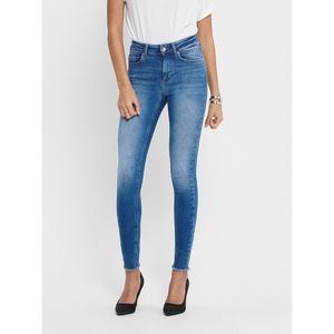 Skinny jeans met hoge taille ONLY. Denim materiaal. Maten S / L30. Blauw kleur