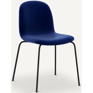 Stoel in fluweel Tibby AM.PM. Stof materiaal. Maten één maat. Blauw kleur