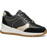 Sneakers met sleehak Desya GEOX. Leer materiaal. Maten 38. Zwart kleur