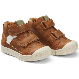 Hoge sneakers met klittenband LA REDOUTE COLLECTIONS. Polyurethaan materiaal. Maten 20. Kastanje kleur