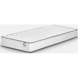 Schuimmatras I Novo 926,  evenwichtig comfort BULTEX.  materiaal. Maten 2 x 80 x 200 cm. Wit kleur