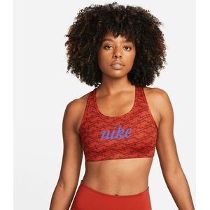 Bustier Nike Dri-fit Swoosh matige steun NIKE. Polyester materiaal. Maten XS. Oranje kleur