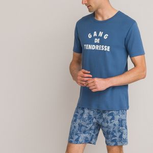 Pyjashort, made in France LA REDOUTE COLLECTIONS. Katoen materiaal. Maten XL. Blauw kleur