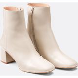 Leren laarzen met hak, Signature MARGUERITE LA REDOUTE COLLECTIONS. Leer materiaal. Maten 41. Beige kleur
