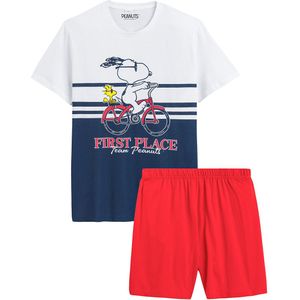 Pyjashort Snoopy First Place SNOOPY. Katoen materiaal. Maten L. Blauw kleur