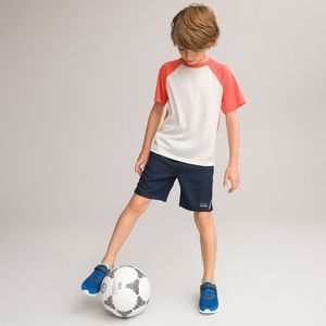 Sportshort LA REDOUTE COLLECTIONS. Katoen materiaal. Maten 9 jaar - 132 cm. Blauw kleur