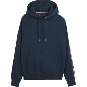 Hoodie met contrasterende stroken TOMMY HILFIGER. Bio katoen materiaal. Maten XXL. Blauw kleur