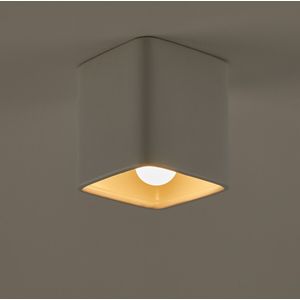 Vierkante plafondlamp in keramiek, Gilen AM.PM. Metaal materiaal. Maten één maat. Wit kleur