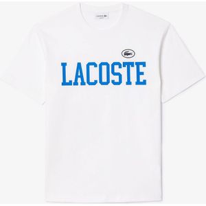 T-shirt met ronde hals in jersey met logo LACOSTE. Katoen materiaal. Maten M. Wit kleur