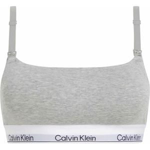 Zwangerschapsbustier Modern Cotton CALVIN KLEIN UNDERWEAR. Bio katoen materiaal. Maten M. Grijs kleur