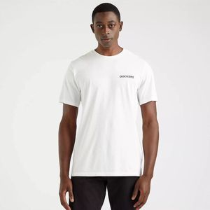 T-shirt met ronde hals Dockers DOCKERS. Katoen materiaal. Maten XL. Wit kleur