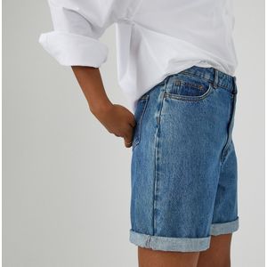 Jeansshort LA REDOUTE COLLECTIONS. Katoen materiaal. Maten 42 FR - 40 EU. Blauw kleur