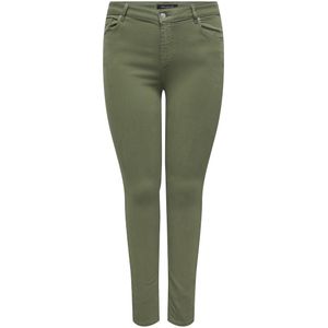 Skinny broek ONLY CARMAKOMA. Katoen materiaal. Maten 48 FR - 46 EU L32. Groen kleur