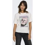 T-shirt met korte mouwen ONLY. Katoen materiaal. Maten S. Wit kleur