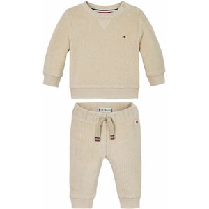 Jogging ensemble TOMMY HILFIGER. Katoen materiaal. Maten 9 mnd - 71 cm. Beige kleur