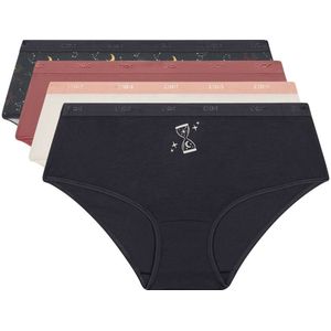 Set van 4 boxershorts pockets coton DIM. Katoen materiaal. Maten 36/38 FR - 34/36 EU. Zwart kleur