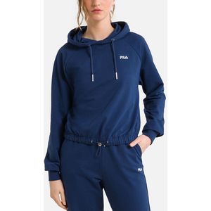 Cropped Hoodie Baalberg FILA. Katoen materiaal. Maten L. Blauw kleur