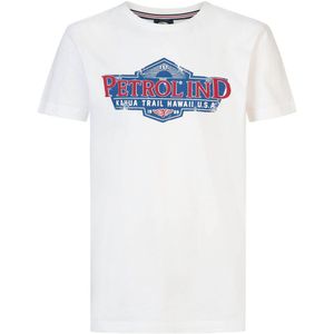 T-shirt met korte mouwen PETROL INDUSTRIES. Katoen materiaal. Maten 8 jaar - 126 cm. Wit kleur