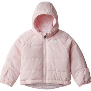 Omkeerbare donsjas met kap voor baby THE NORTH FACE. Polyester materiaal. Maten 3 mnd - 60 cm. Roze kleur