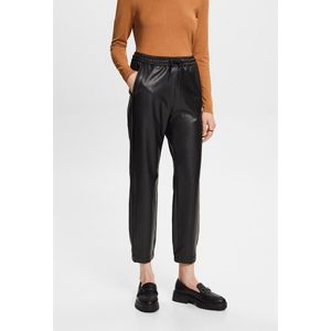 Broek in simili, elastische taille ESPRIT. Polyurethaan materiaal. Maten 38 FR - 36 EU. Zwart kleur