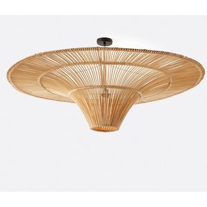 Rotan hanglamp Ø120 cm, Junita LA REDOUTE INTERIEURS. Rotan materiaal. Maten één maat. Beige kleur