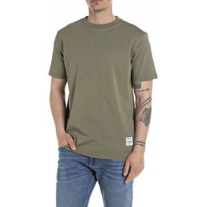 T-shirt met ronde hals REPLAY. Katoen materiaal. Maten XXL. Groen kleur