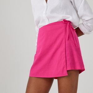 Shortrok LA REDOUTE COLLECTIONS. Viscose materiaal. Maten 40 FR - 38 EU. Roze kleur